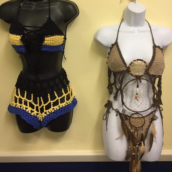 Native American Custom Two Piece Bathing Suit - Picture 2 of 2